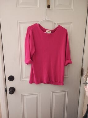 Talbots Hot Pink Crewneck Sweater